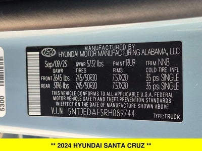 2024 Hyundai Santa Cruz Limited