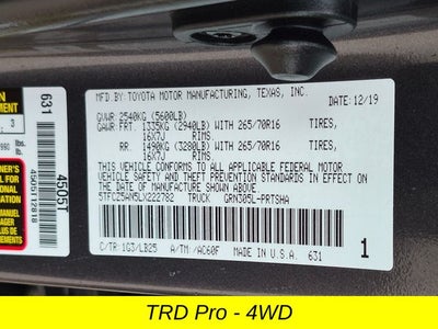 2020 Toyota Tacoma TRD Pro V6