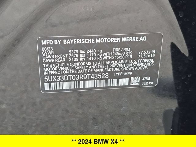 2024 BMW X4 xDrive30i