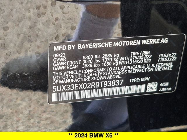 2024 BMW X6 xDrive40i