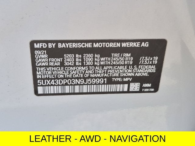 2022 BMW X3 sDrive30i