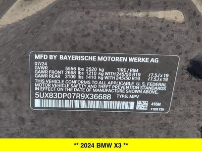 2024 BMW X3 M40i
