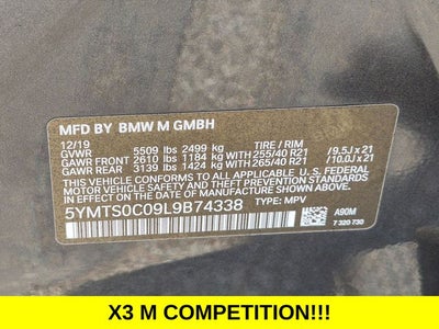 2020 BMW X3 M Competition