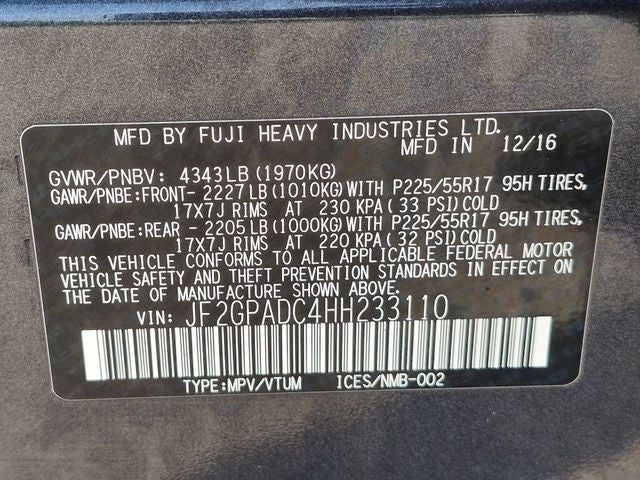 2017 Subaru Crosstrek 2.0i Premium AWD