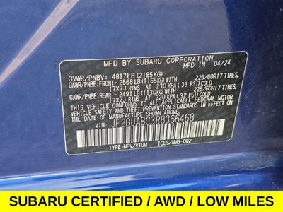 2024 Subaru Crosstrek Base AWD w/Low Miles