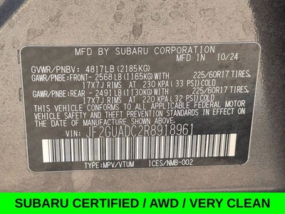 2024 Subaru Crosstrek Premium AWD w/Heated Seats