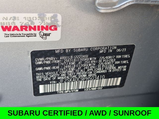 2023 Subaru Forester Premium AWD w/Moonroof & Heated Seats