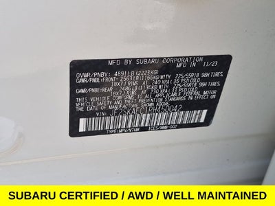 2024 Subaru Forester Sport AWD w/Blind Spot Monitor