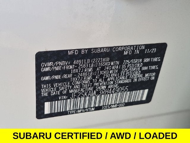 2024 Subaru Forester Touring AWD w/Navi & Leather