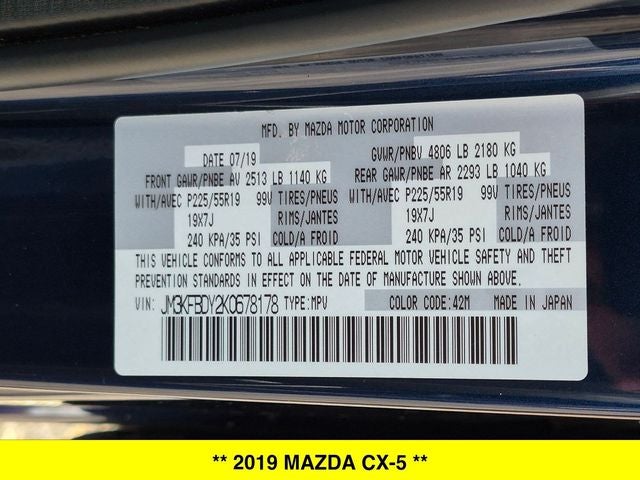 2019 Mazda Mazda CX-5 Grand Touring Reserve