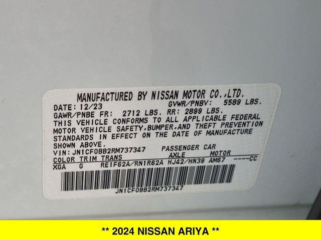 2024 Nissan Ariya ENGAGE e-4ORCE