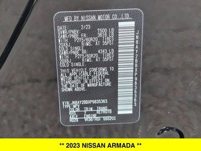 2023 Nissan Armada SL 4WD Midnight Package