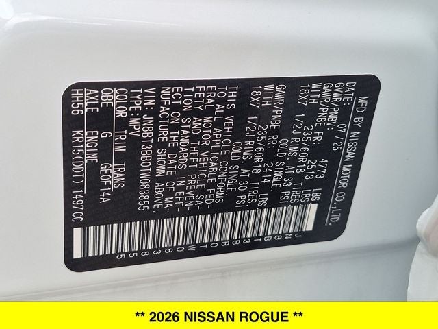 2026 Nissan Rogue SV AWD