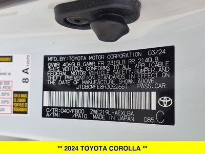 2024 Toyota Corolla Hybrid LE