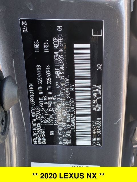 2020 Lexus NX 300 Base AWD