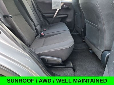 2018 Toyota RAV4 XLE AWD w/Blind Spot Monitor & Sunroof