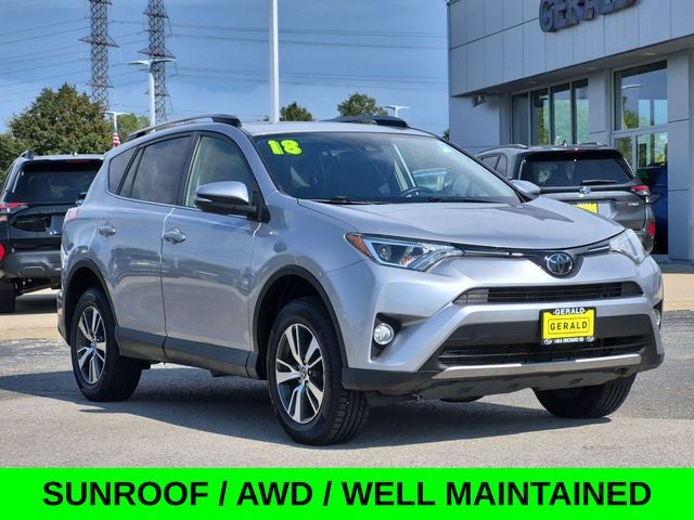 2018 Toyota RAV4 XLE AWD w/Blind Spot Monitor & Sunroof