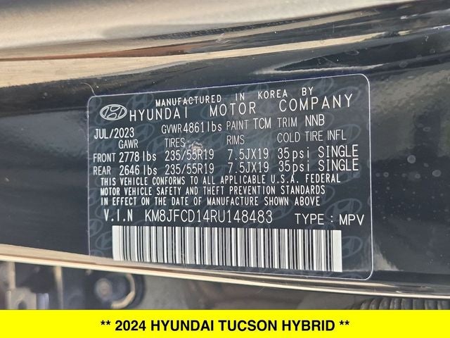 2024 Hyundai Tucson Hybrid N Line AWD
