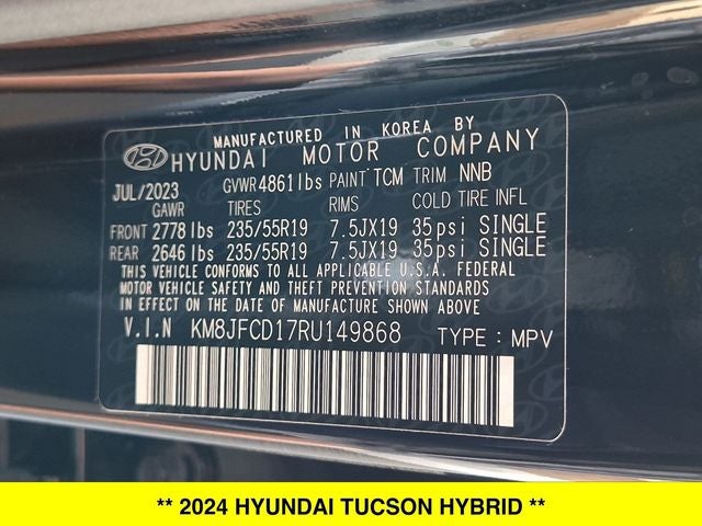 2024 Hyundai Tucson Hybrid N Line