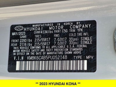 2023 Hyundai Kona SEL AWD