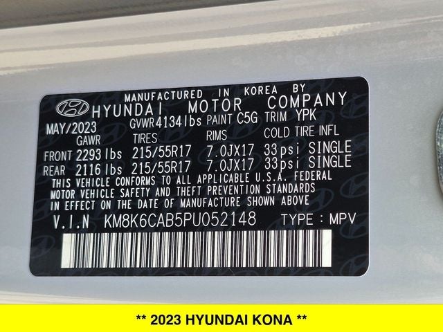 2023 Hyundai Kona SEL AWD