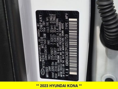 2023 Hyundai Kona SEL AWD