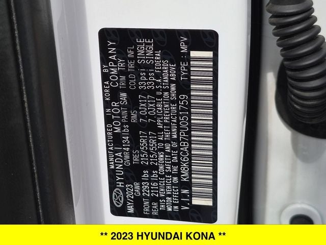 2023 Hyundai Kona SEL AWD