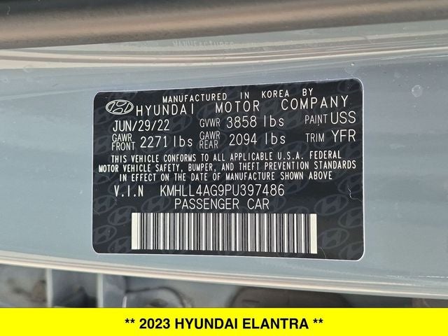 2023 Hyundai Elantra SE