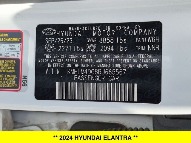 2024 Hyundai Elantra SEL