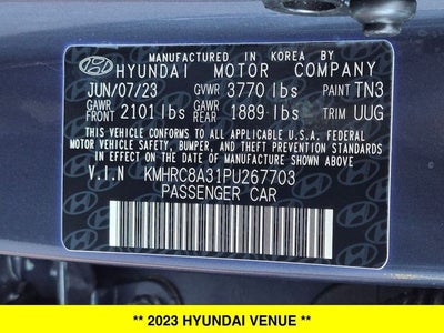 2023 Hyundai Venue Limited
