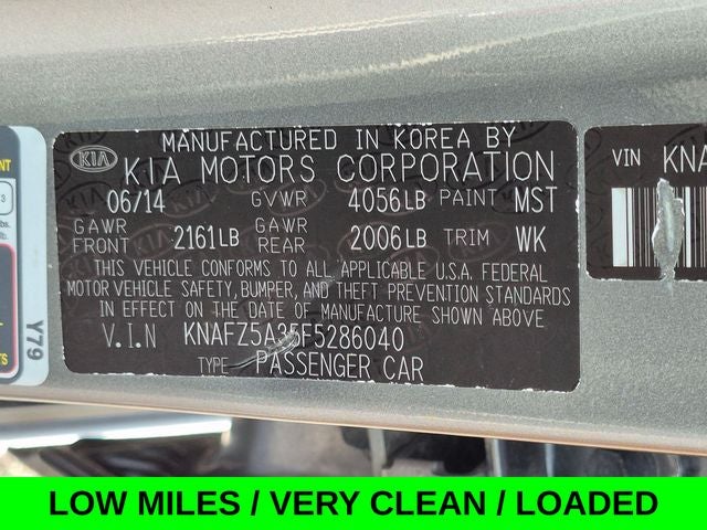 2015 Kia Forte5 SX w/Leather & Sunroof