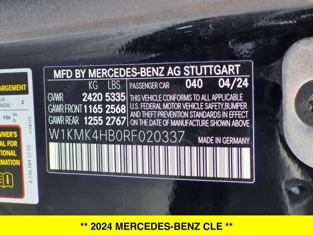 2024 Mercedes-Benz CLE CLE 300 4MATIC®
