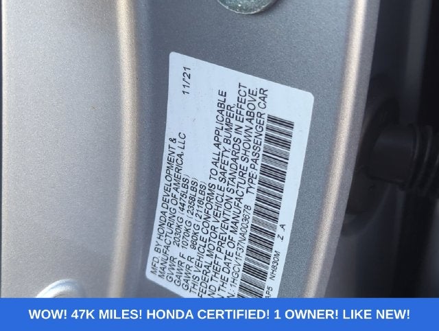 2022 Honda Accord Sport