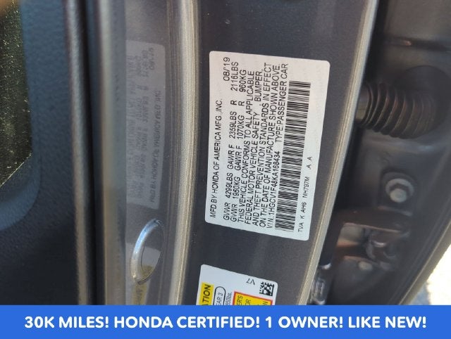 2019 Honda Accord EX