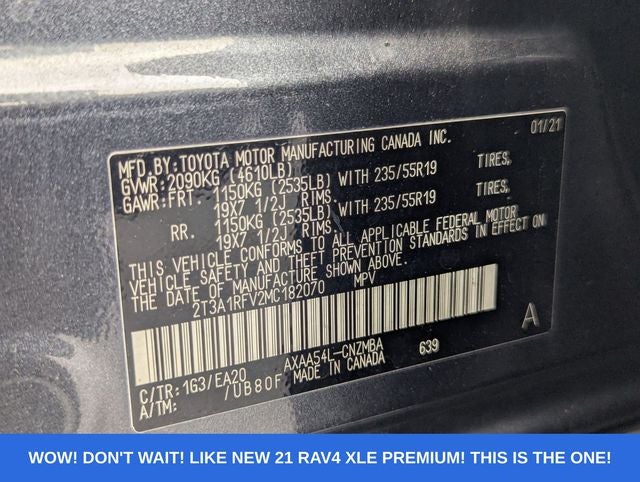 2021 Toyota RAV4 XLE Premium AWD