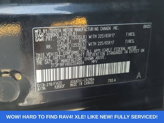 2025 Toyota RAV4 XLE AWD