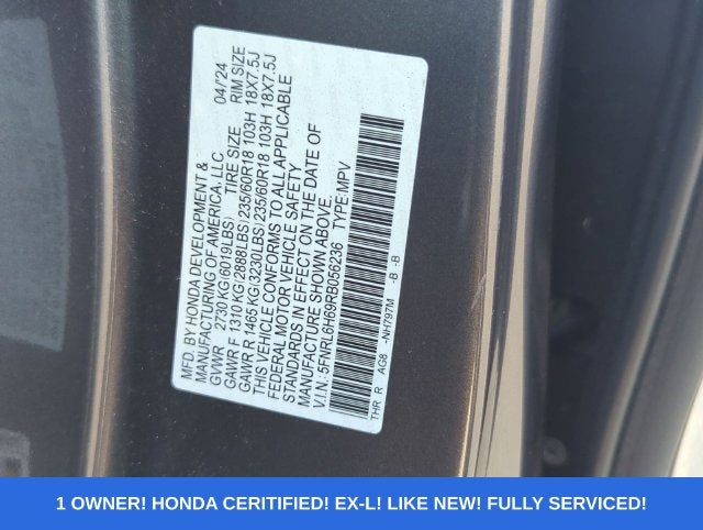 2024 Honda Odyssey EX-L