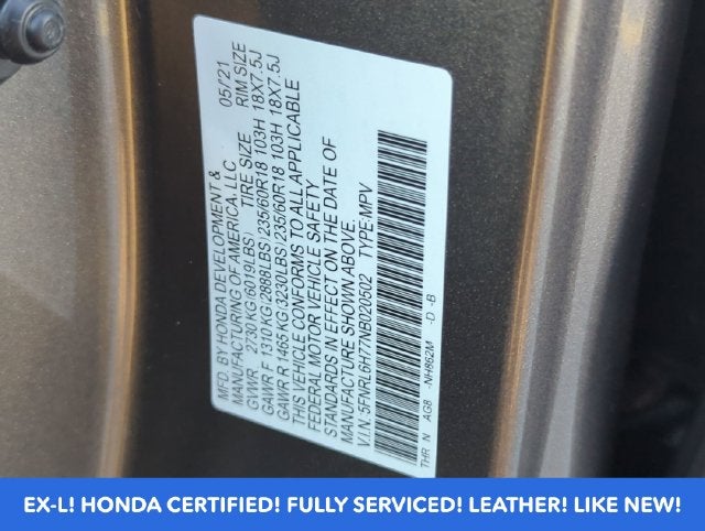 2022 Honda Odyssey EX-L