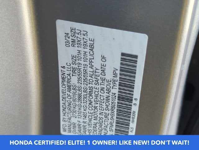 2024 Honda Odyssey Elite