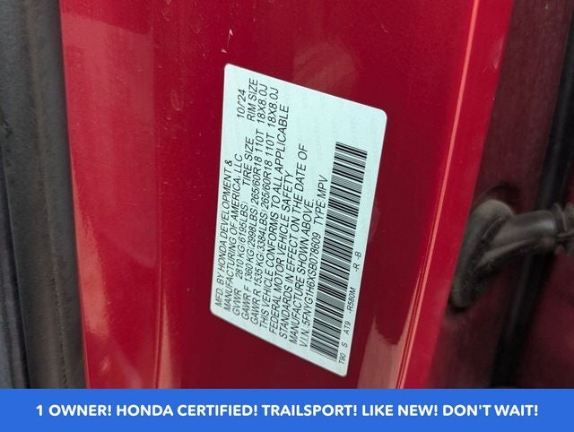 2025 Honda Pilot TrailSport AWD