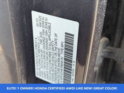 2023 Honda Pilot Elite AWD