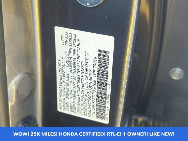 2023 Honda Ridgeline RTL-E AWD