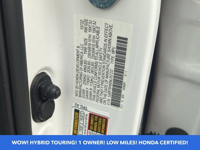 2022 Honda CR-V Hybrid Touring AWD