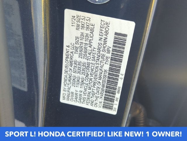 2025 Honda CR-V Hybrid Sport-L AWD