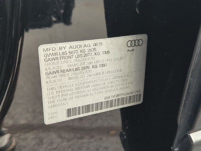 2016 Audi SQ5 3.0T Prestige Quattro