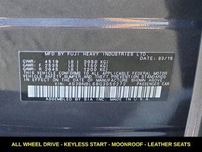 2016 Subaru Legacy 2.5i Limited AWD