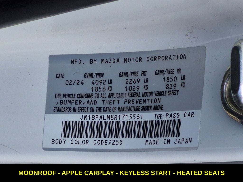 2024 Mazda Mazda3 2.5 S Preferred Package