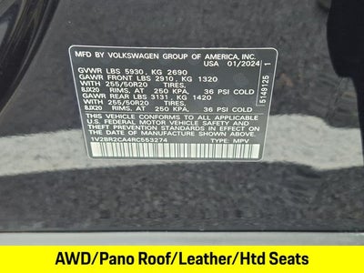 2024 Volkswagen Atlas 2.0T SEL