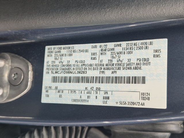 2022 Lincoln Corsair Standard