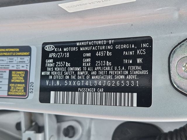 2018 Kia Optima LX